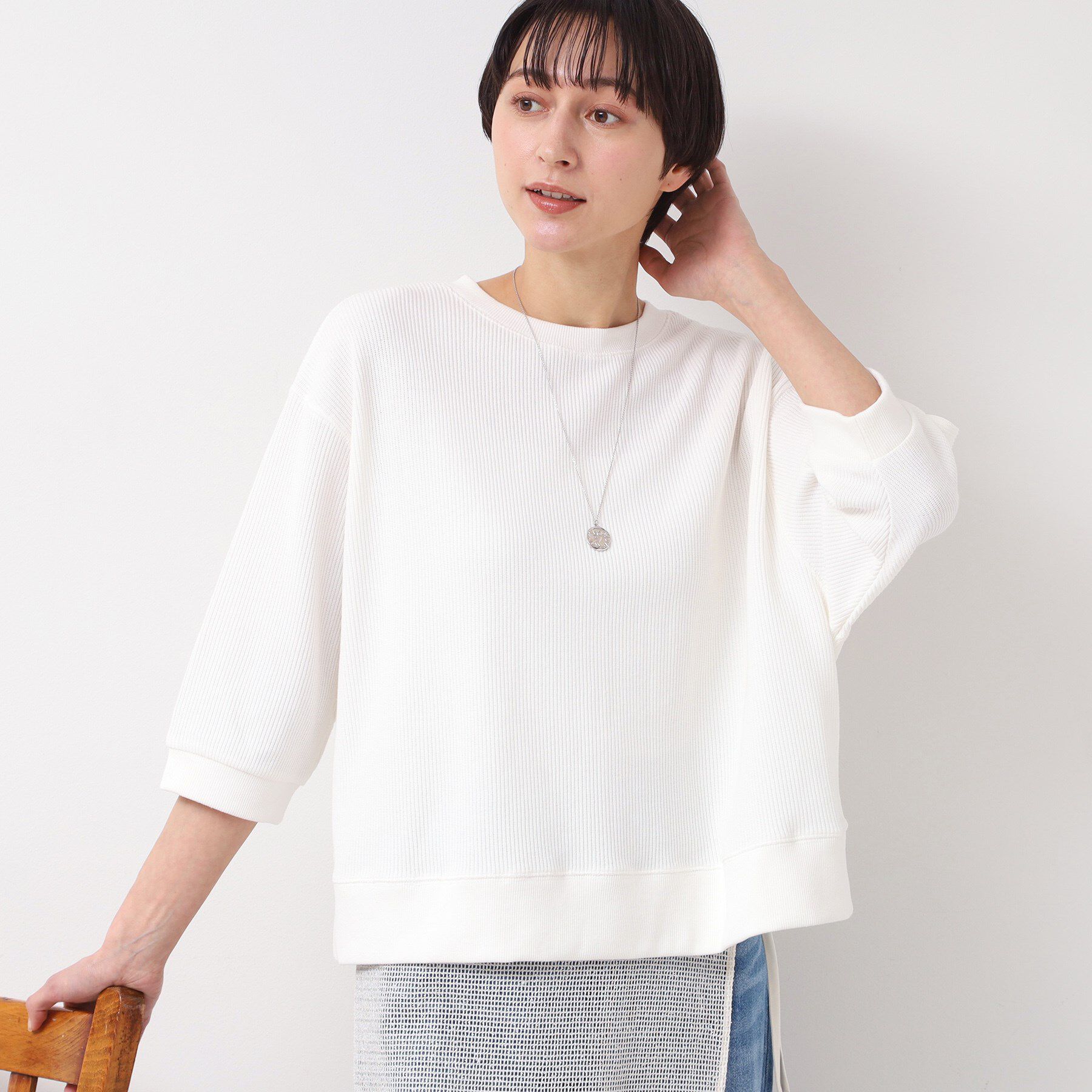 Dessin「【洗える】クルーネックカットソー」|Tシャツ・カットソー|