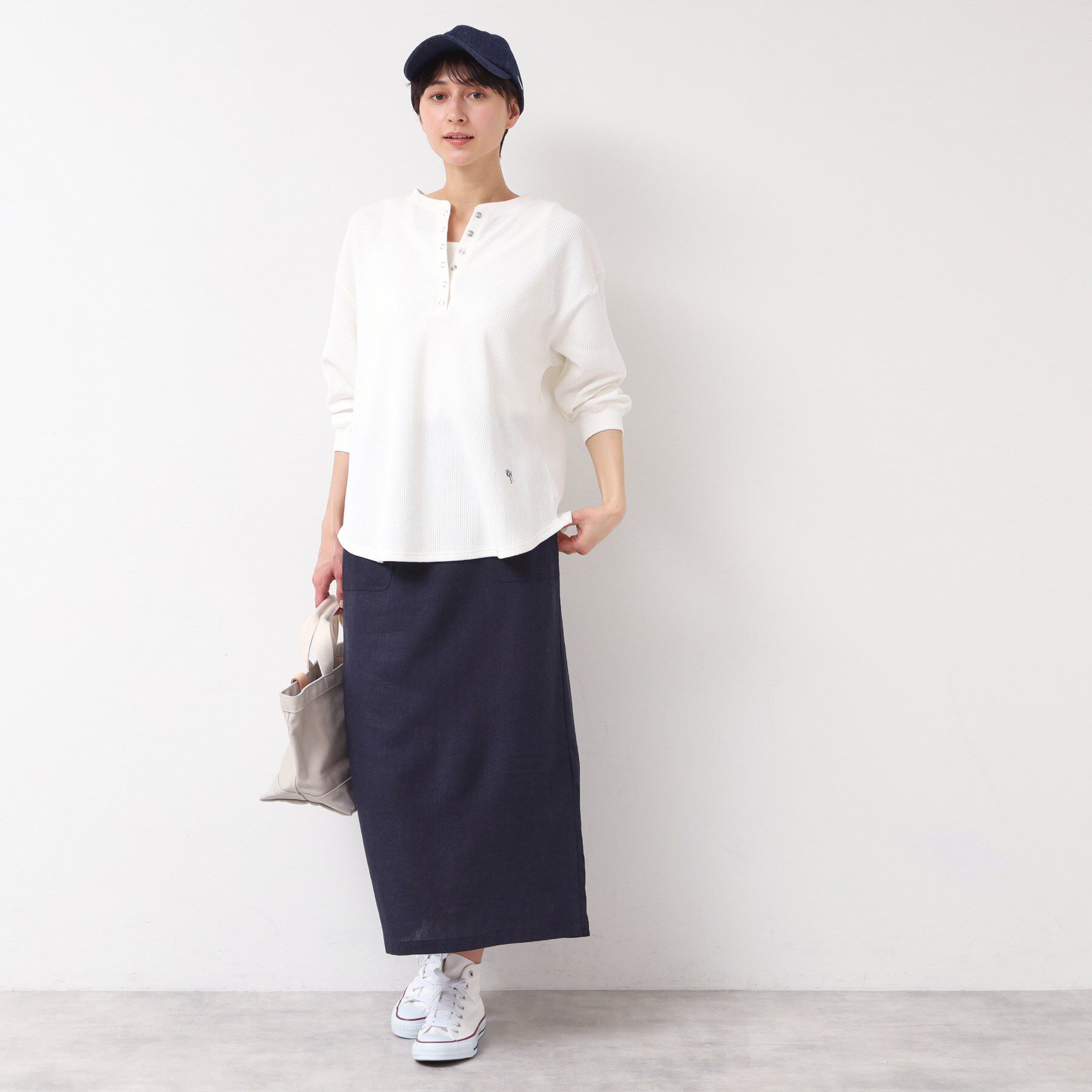 Dessin「【洗える】ヘンリーネックカットソー」|Tシャツ・カットソー|