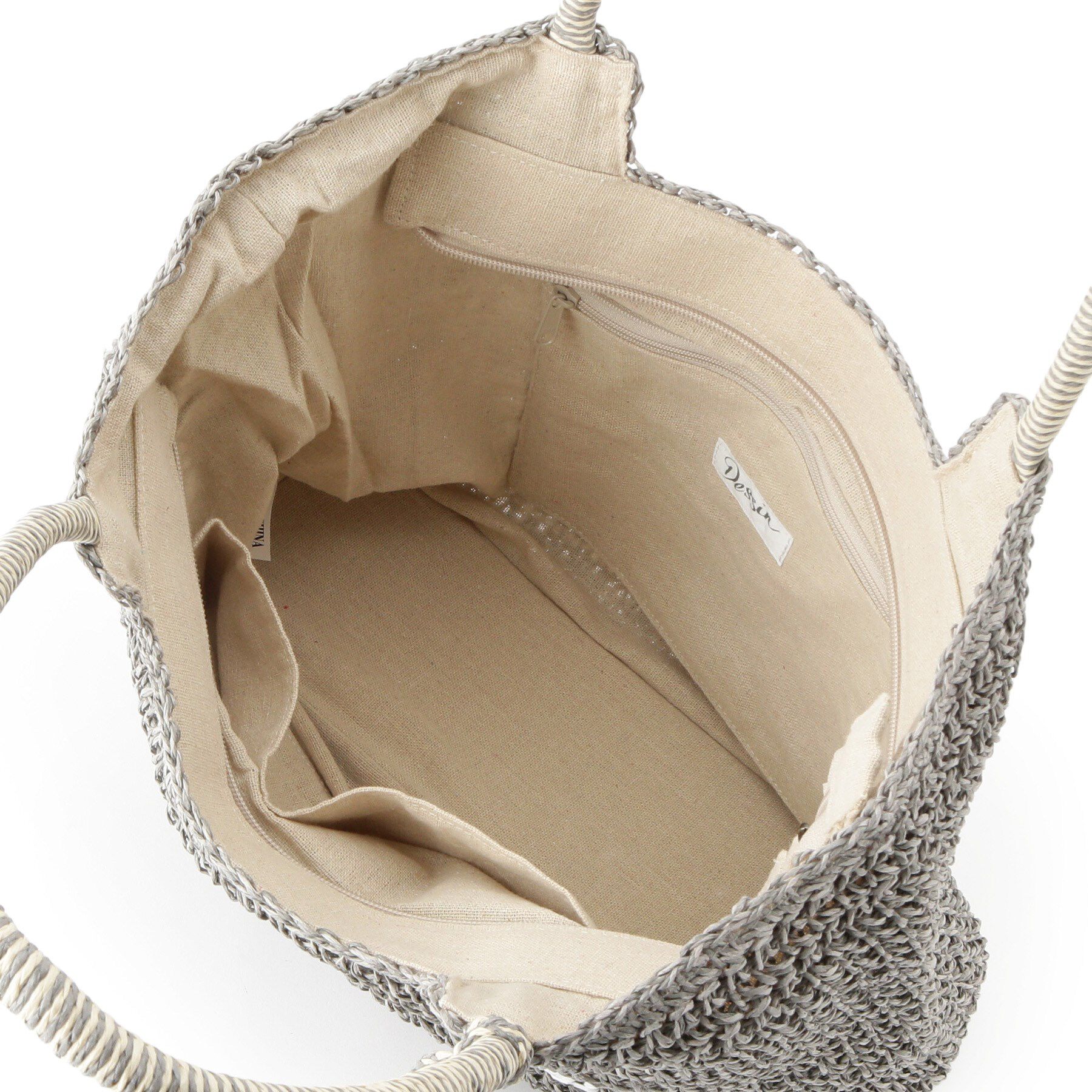 Dessin「【軽量・A4収納可】ポンポンチャームペーパーロゴトートバッグ」|トートバッグ|