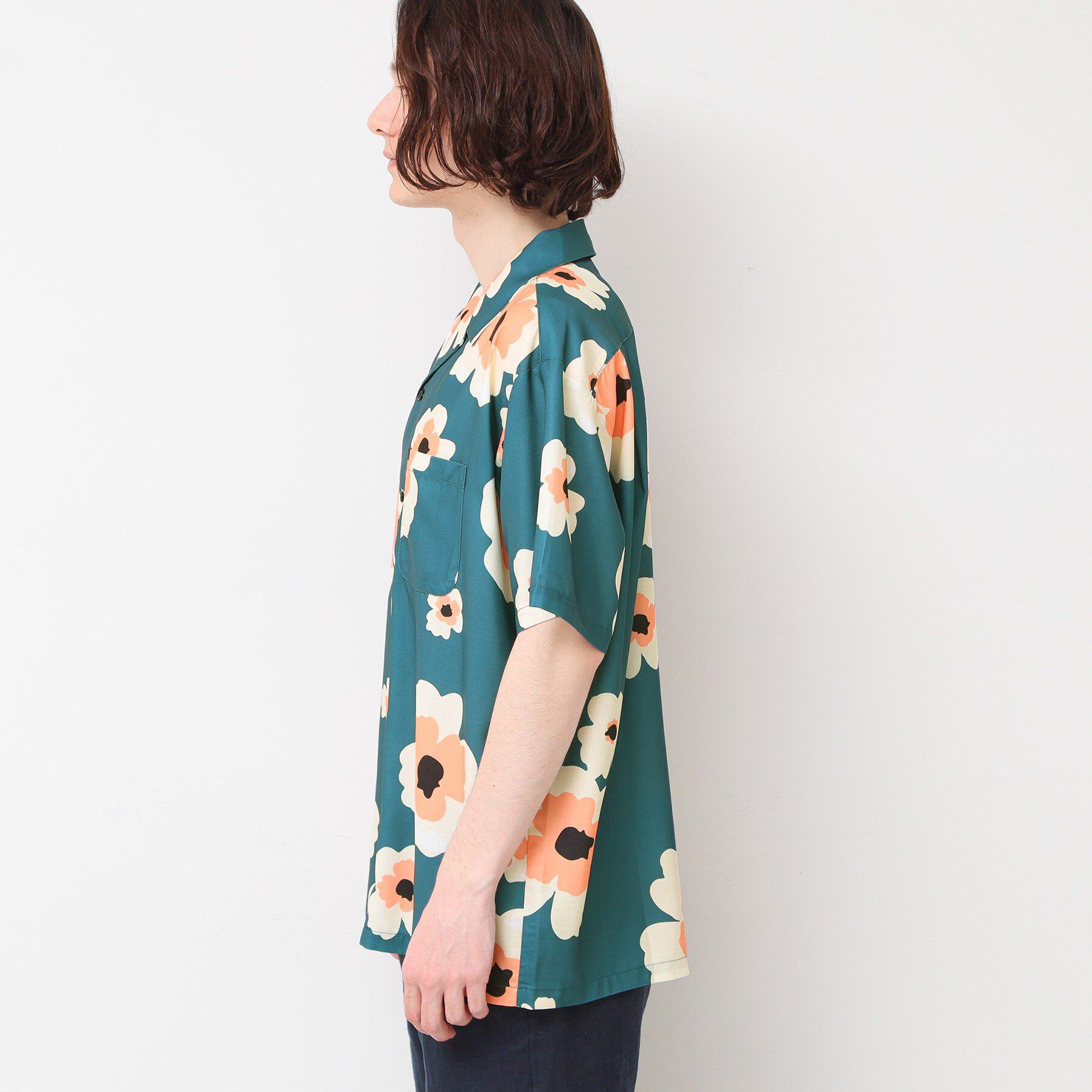 Dessin「【洗える】フラワープリントシャツ」|シャツ・ブラウス|