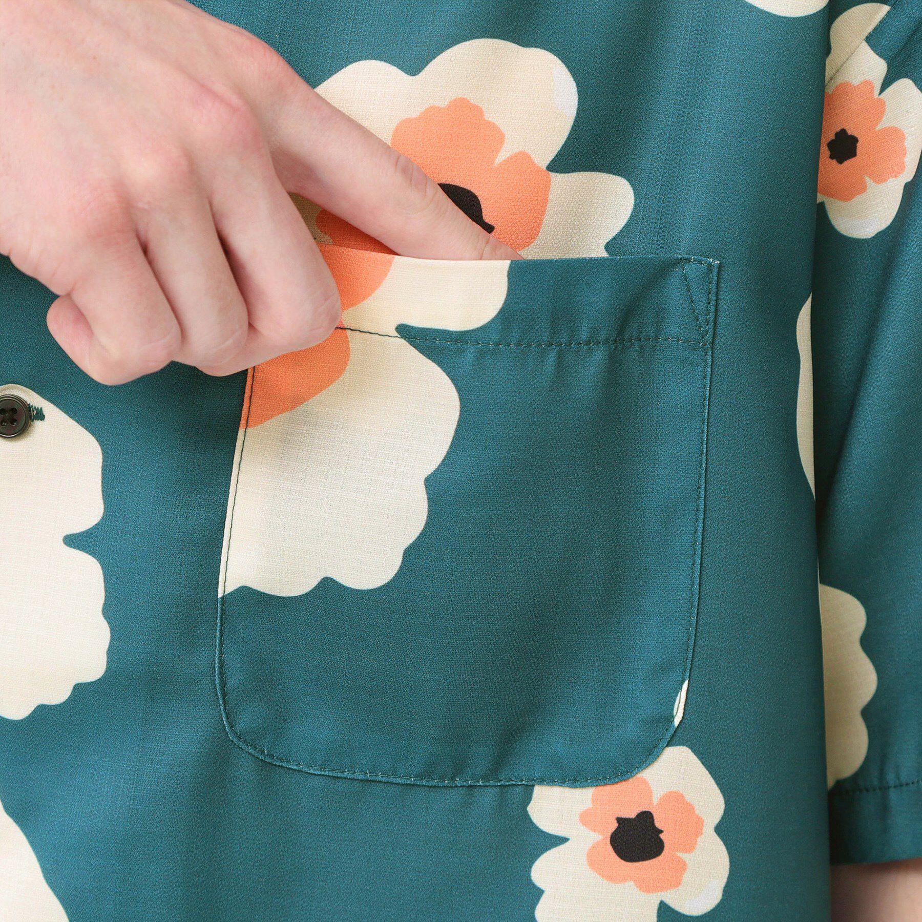 Dessin「【洗える】フラワープリントシャツ」|シャツ・ブラウス|