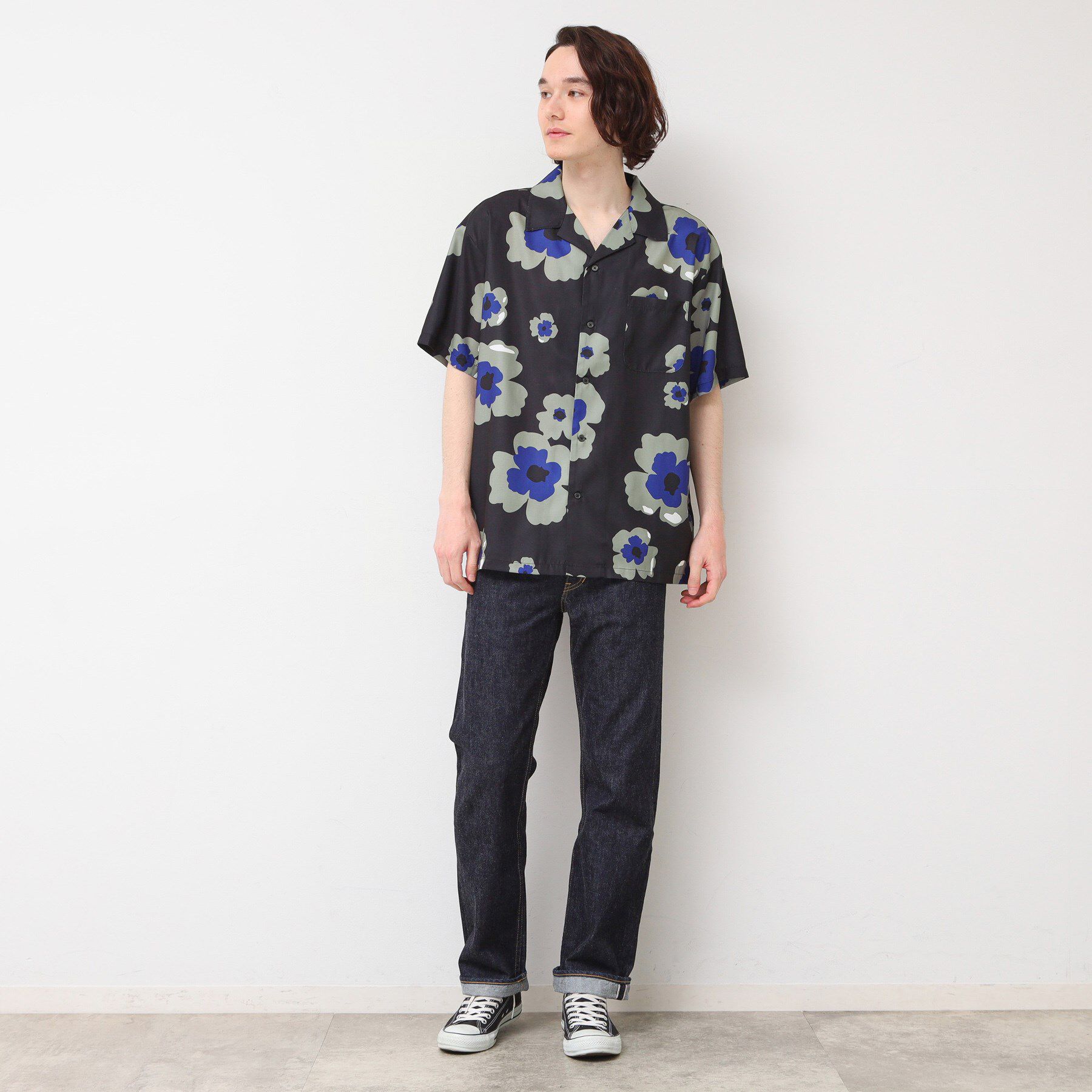 Dessin「【洗える】フラワープリントシャツ」|シャツ・ブラウス|