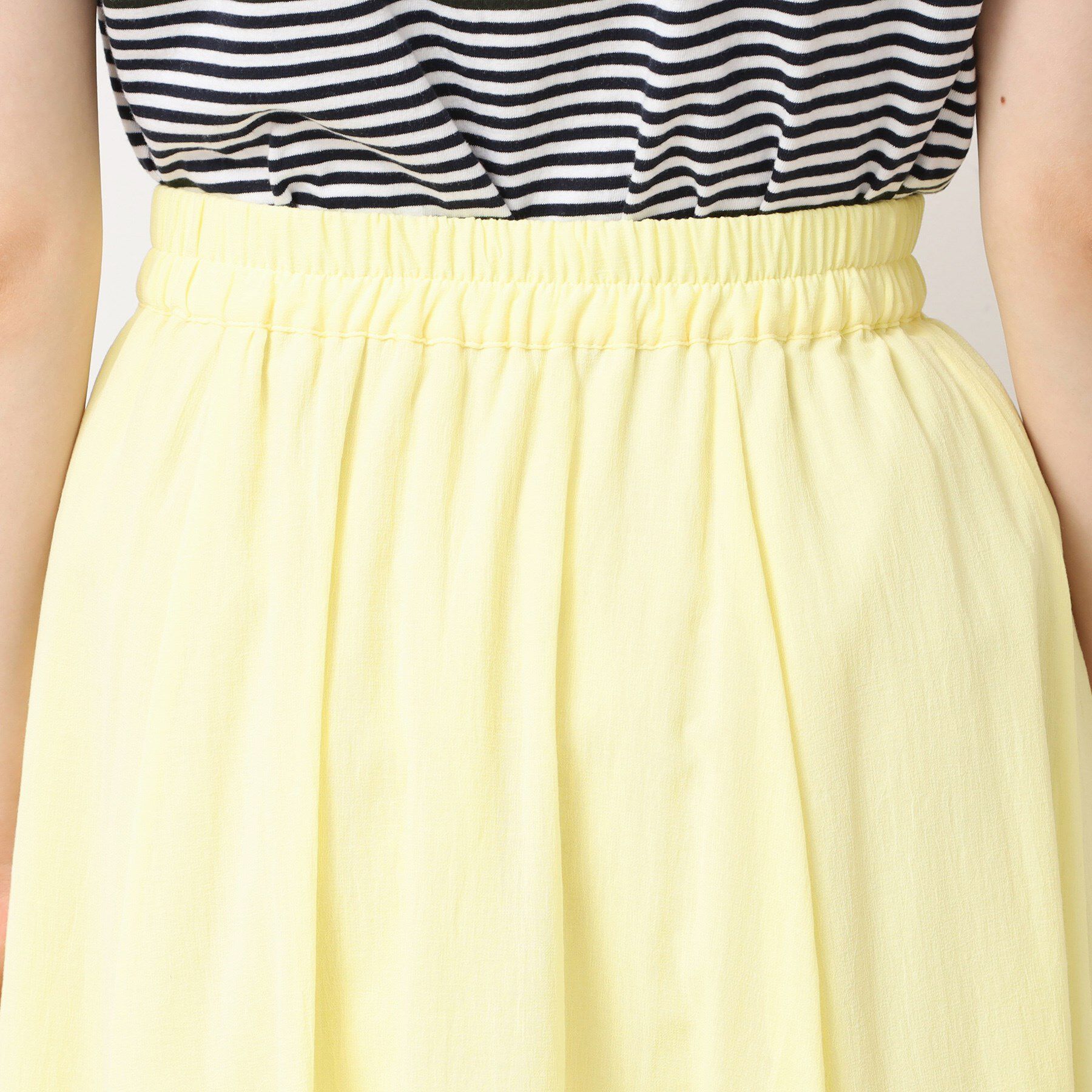 Dessin「【ウエストゴム・洗える】コットンフレアースカート」|スカート|