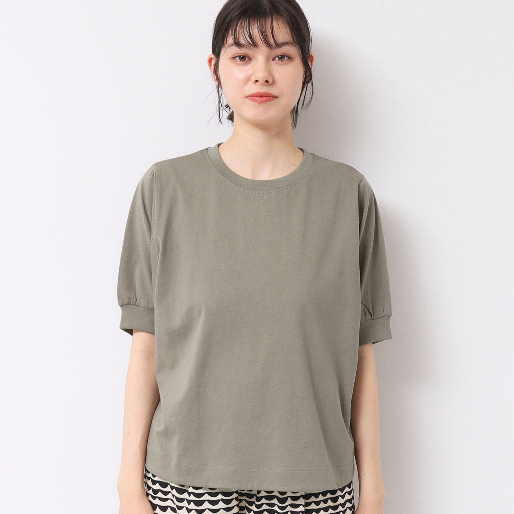 Dessin「【洗える】パフスリーブカットソー（XS～L）」|Tシャツ・カットソー|