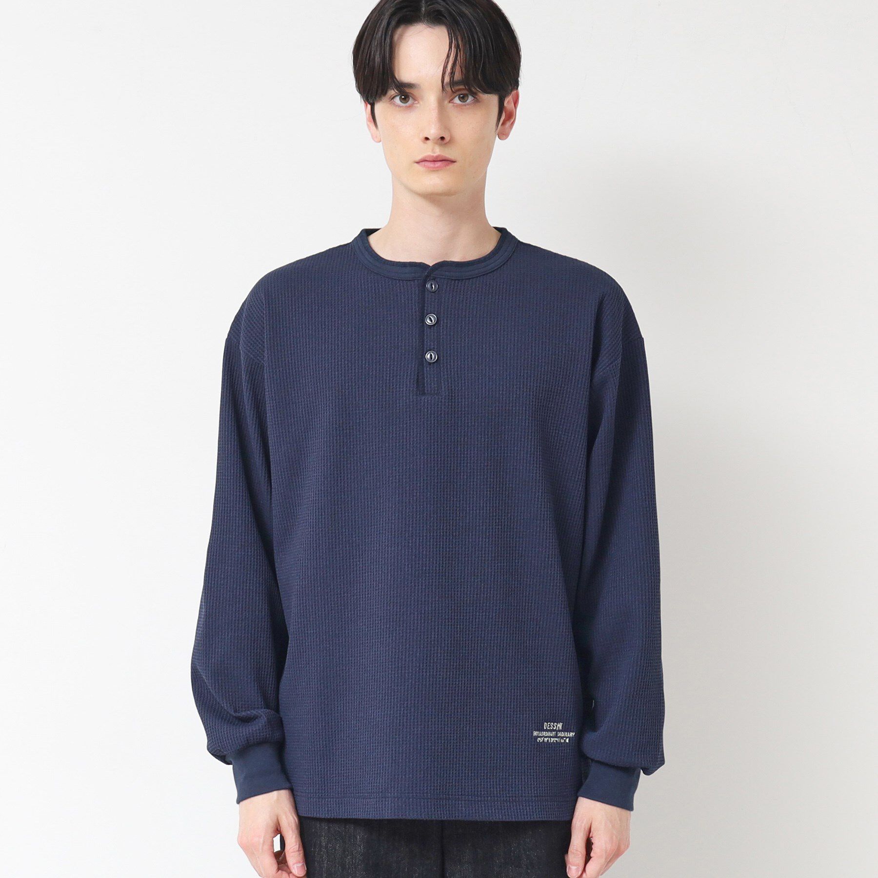 Dessin「【洗える】ワッフルロングスリーブTシャツ」|Tシャツ・カットソー|