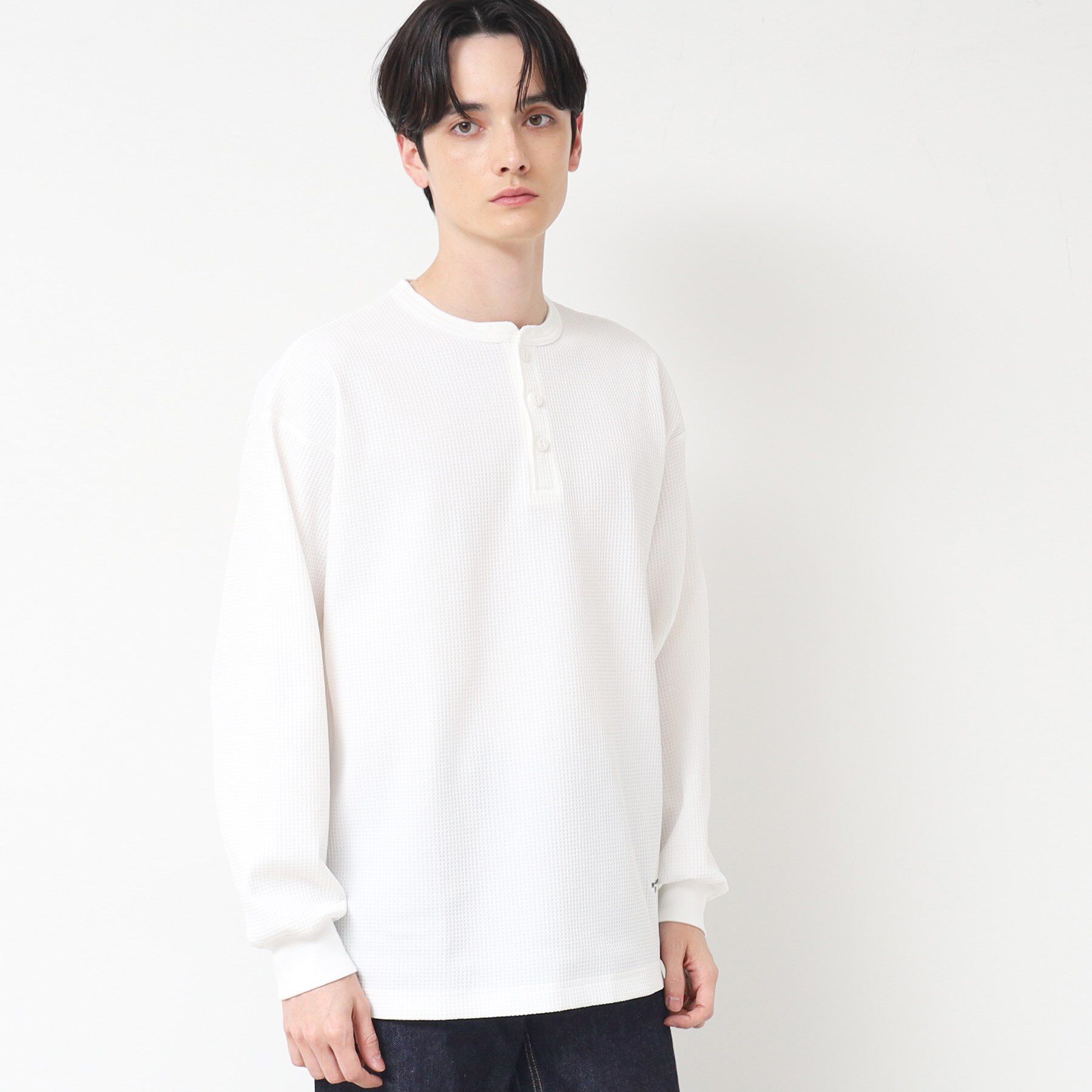 Dessin「【洗える】ワッフルロングスリーブTシャツ」|Tシャツ・カットソー|