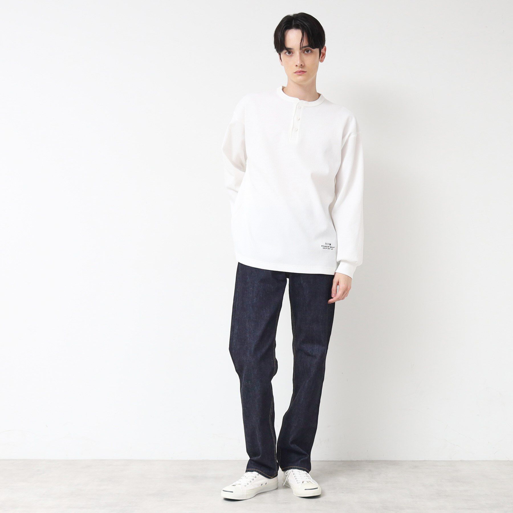 Dessin「【洗える】ワッフルロングスリーブTシャツ」|Tシャツ・カットソー|