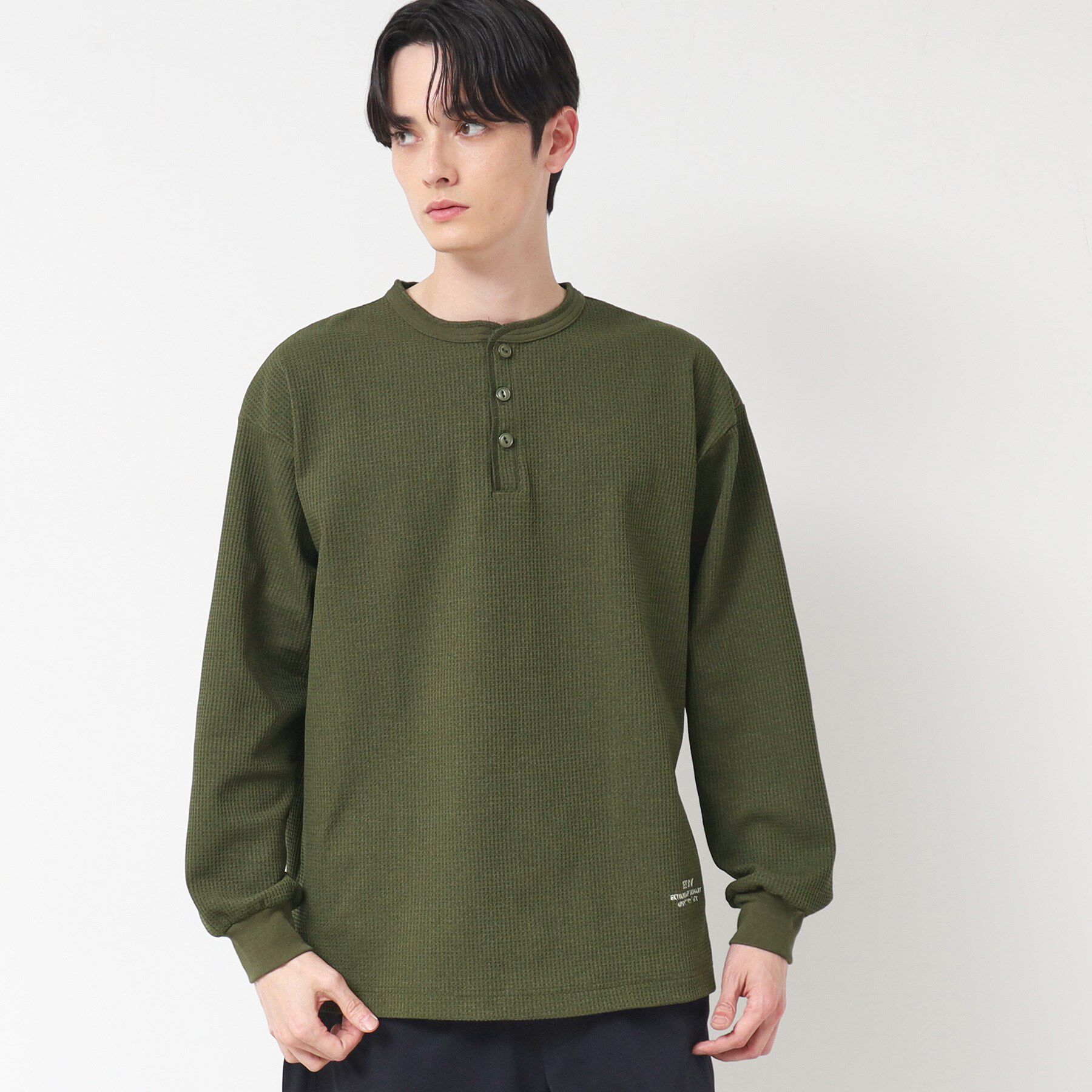 Dessin「【洗える】ワッフルロングスリーブTシャツ」|Tシャツ・カットソー|