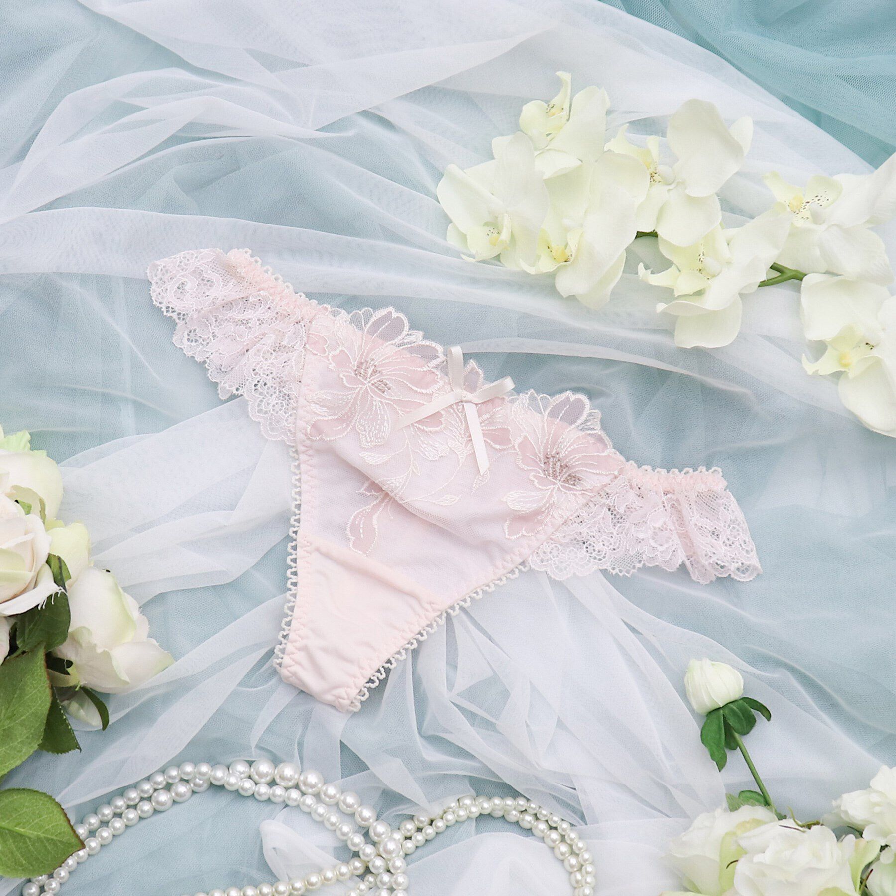 Risa Magli「メラニー Tバックショーツ」|インナー|ピンク(070)