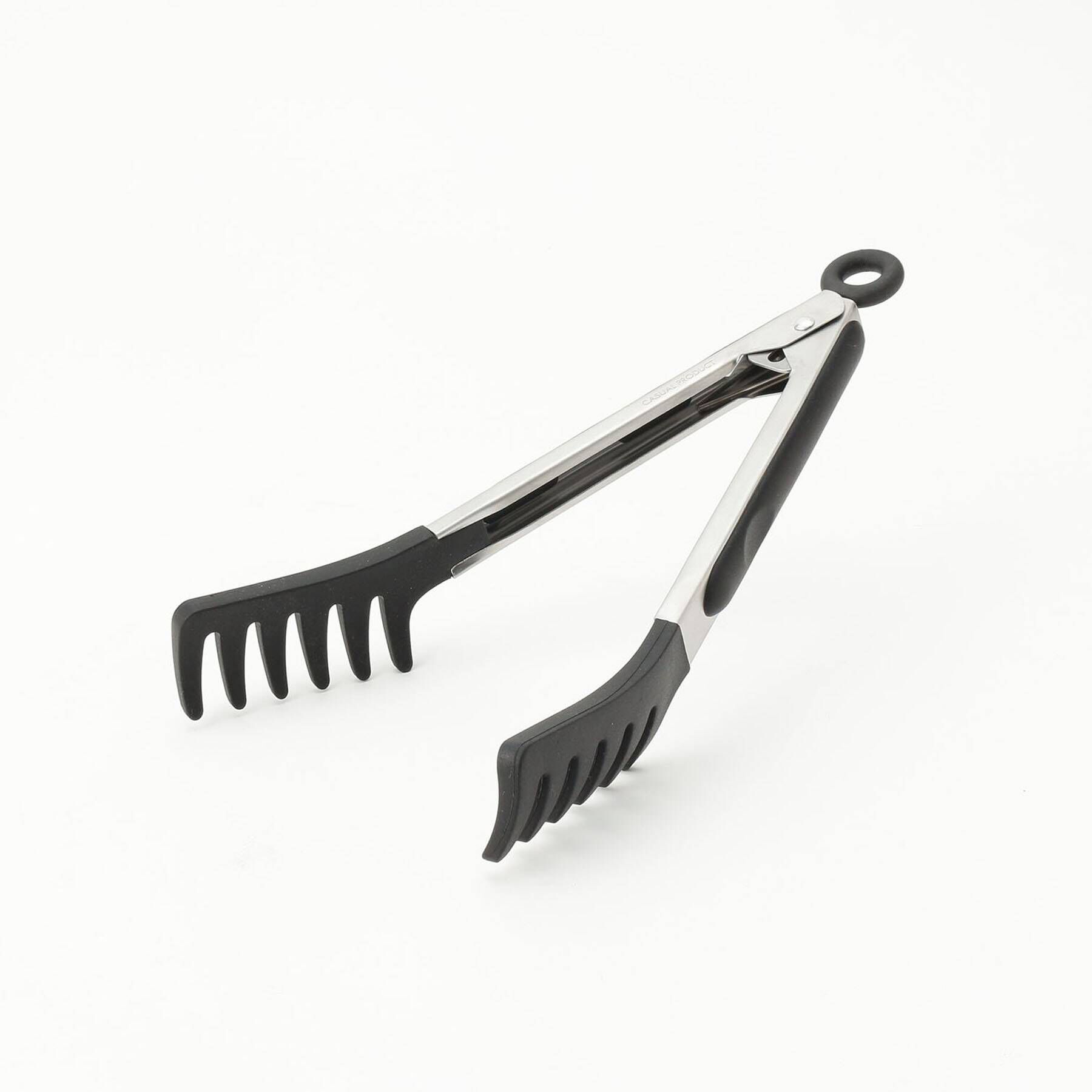 212 KITCHEN STORE「シリコンパスタトング 23cm BK」|食器・キッチングッズ|ブラック(879)