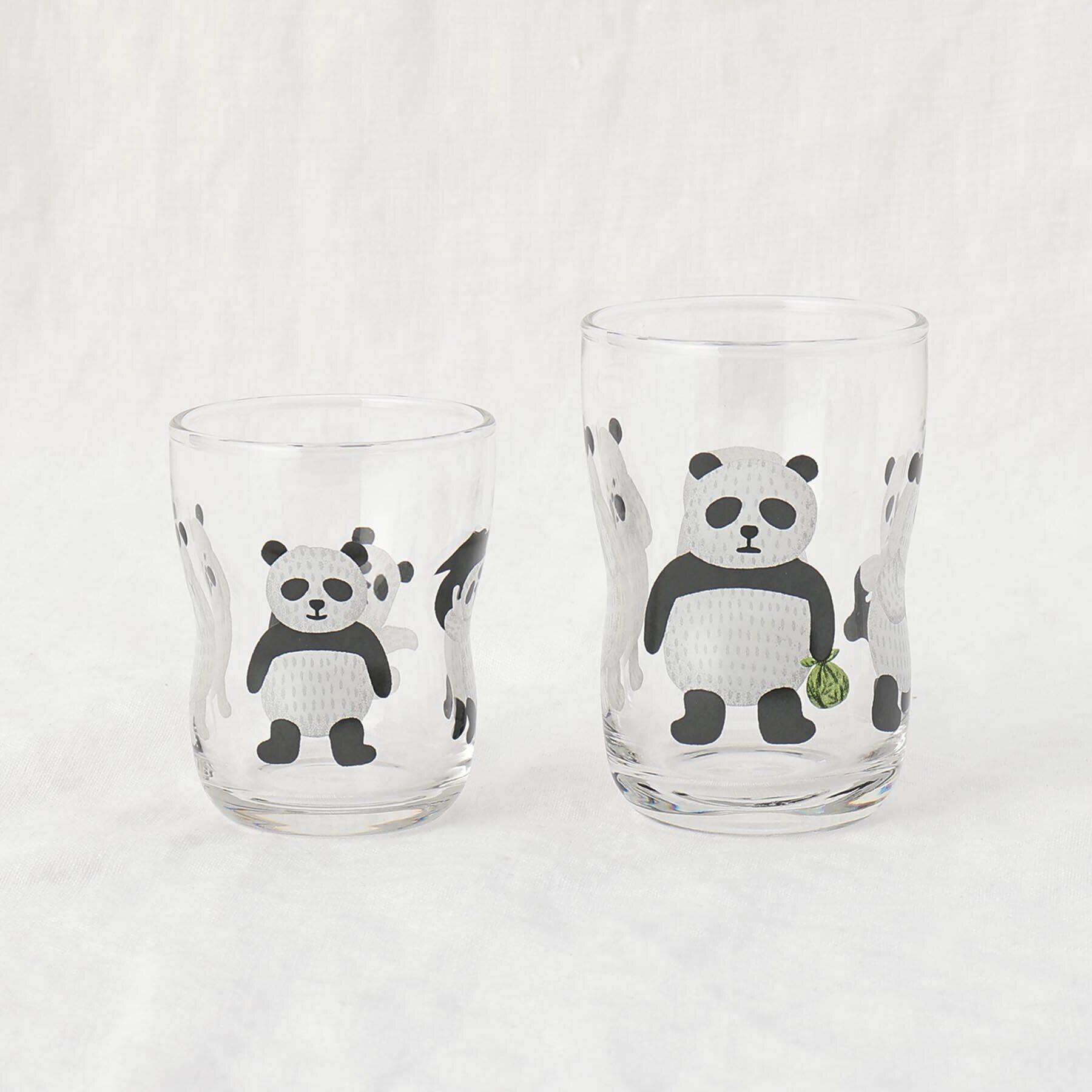 212 KITCHEN STORE「つよいこグラスS＆Mセットパンダ銭湯」|グラス・マグカップ|その他