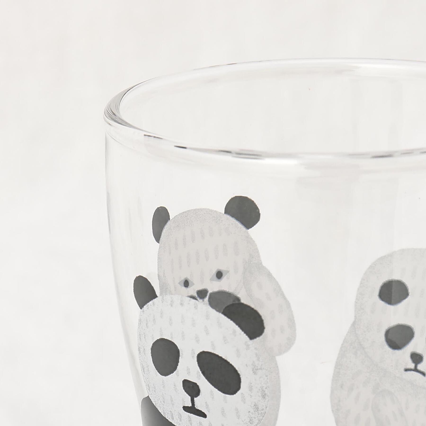 212 KITCHEN STORE「つよいこグラスS＆Mセットパンダ銭湯」|グラス・マグカップ|