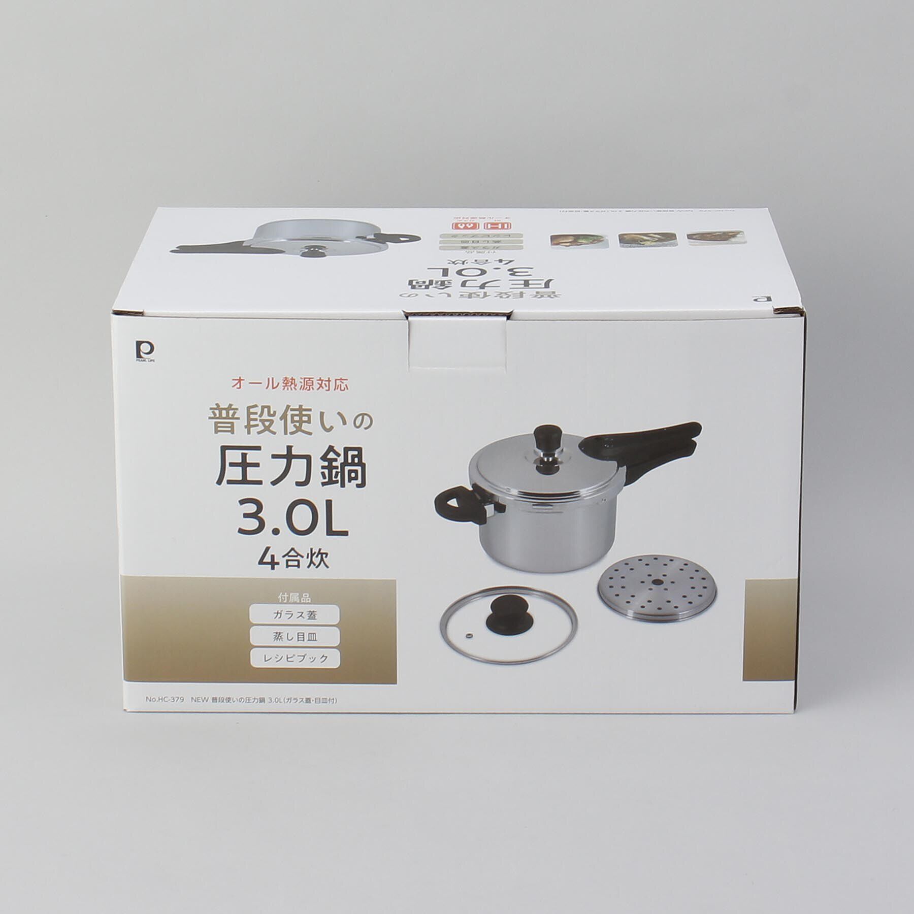 212 KITCHEN STORE「普段使いの圧力鍋3.0L (ガラス蓋・目皿付)」|食器・キッチングッズ|
