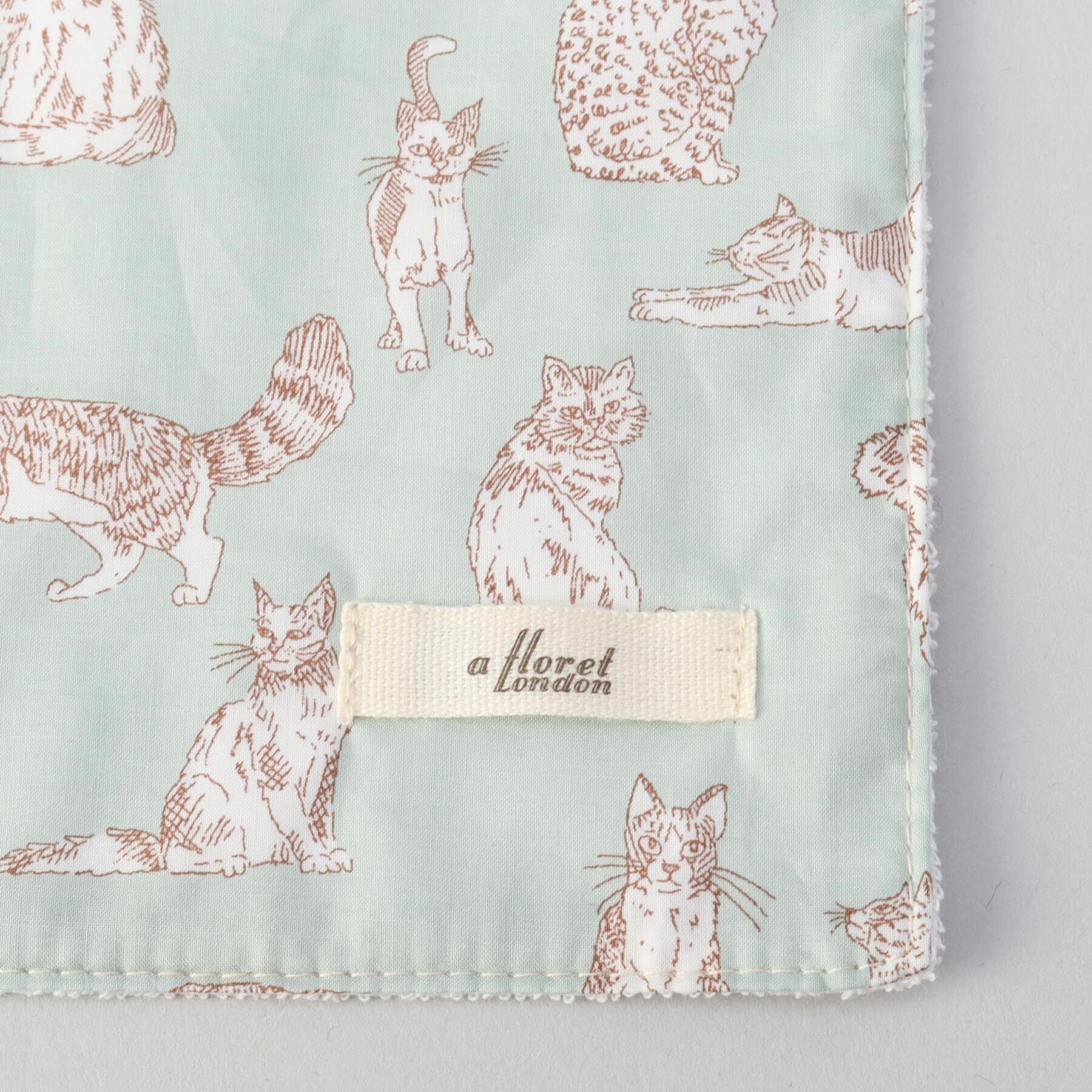 212 KITCHEN STORE「ミャオウ ステッチハンドタオル 25&times;25 MT ＜フローレットロンドン ＞」|ハンカチ|