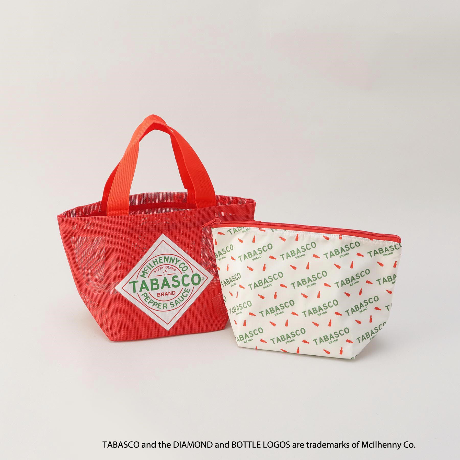 212 KITCHEN STORE「保冷ポーチ付きメッシュトート S RD ＜TABASCO(R) タバスコ＞」|その他|