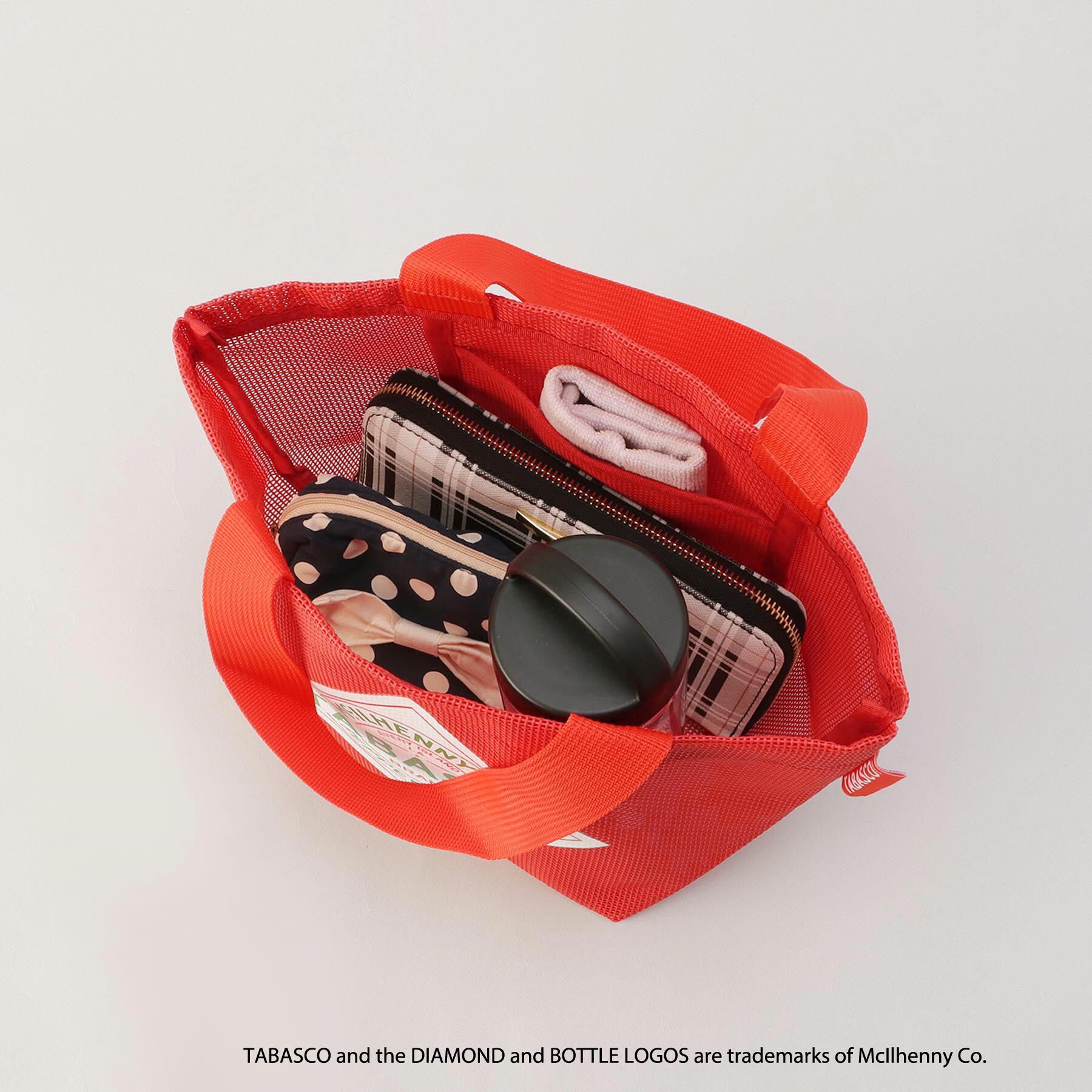 212 KITCHEN STORE「保冷ポーチ付きメッシュトート S RD ＜TABASCO(R) タバスコ＞」|その他|