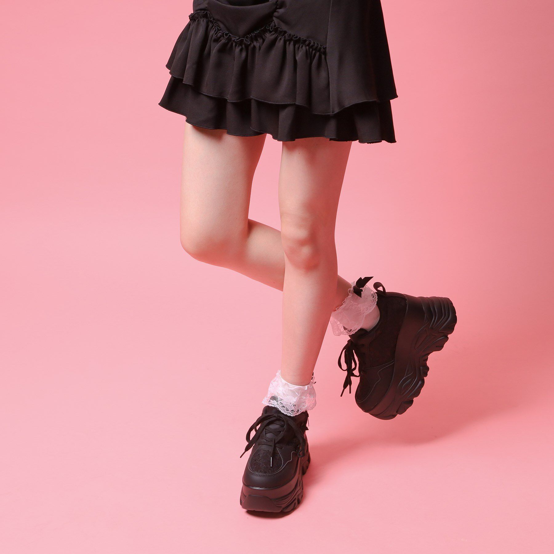 csT&P「厚底リボンスニーカー」|スニーカー|