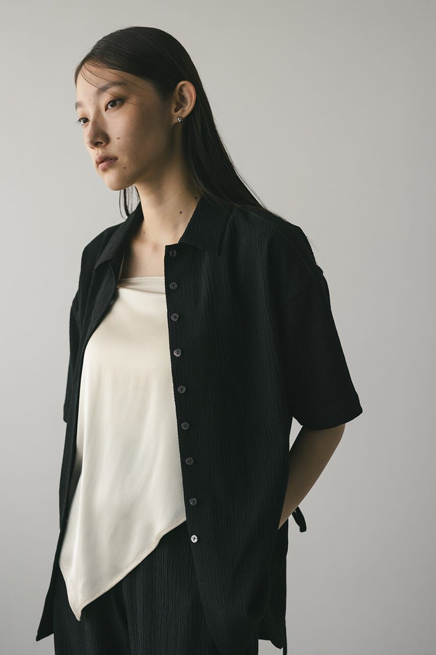 STYLEMIXER「リンクルハーフスリーブシャツ」|シャツ・ブラウス|