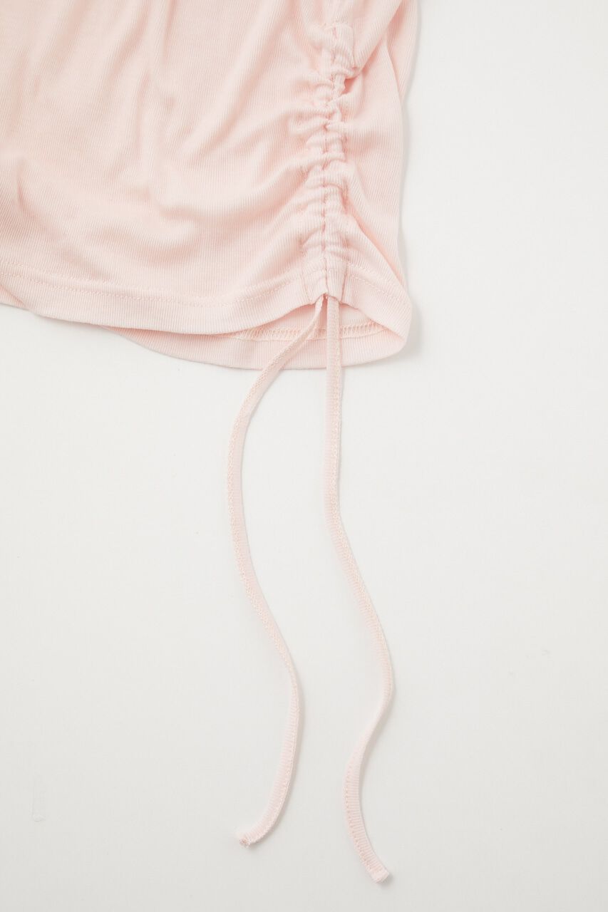 MOUSSY「GATHER NECK DRAWSTRING トップス」|Tシャツ・カットソー|