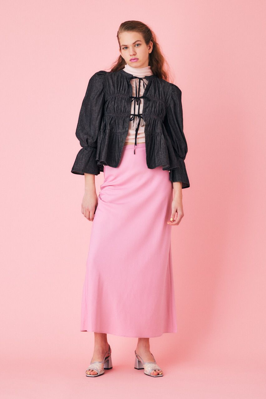 MOUSSY「GATHER NECK DRAWSTRING トップス」|Tシャツ・カットソー|