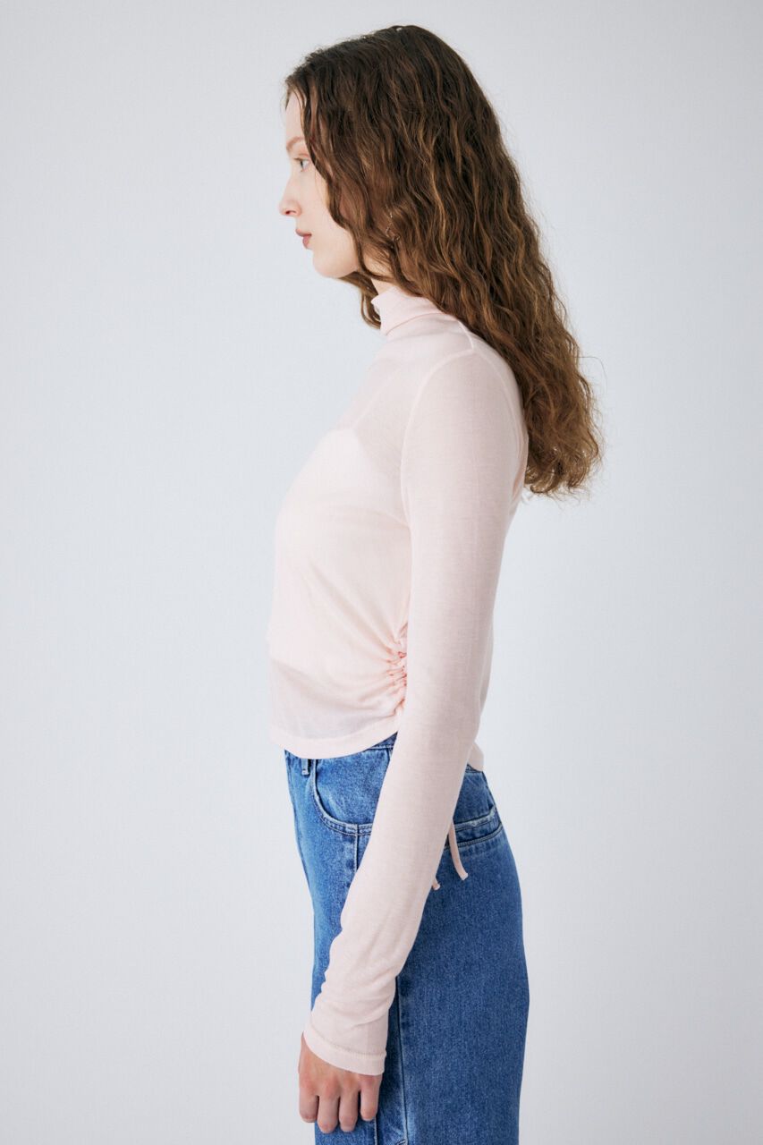 MOUSSY「GATHER NECK DRAWSTRING トップス」|Tシャツ・カットソー|