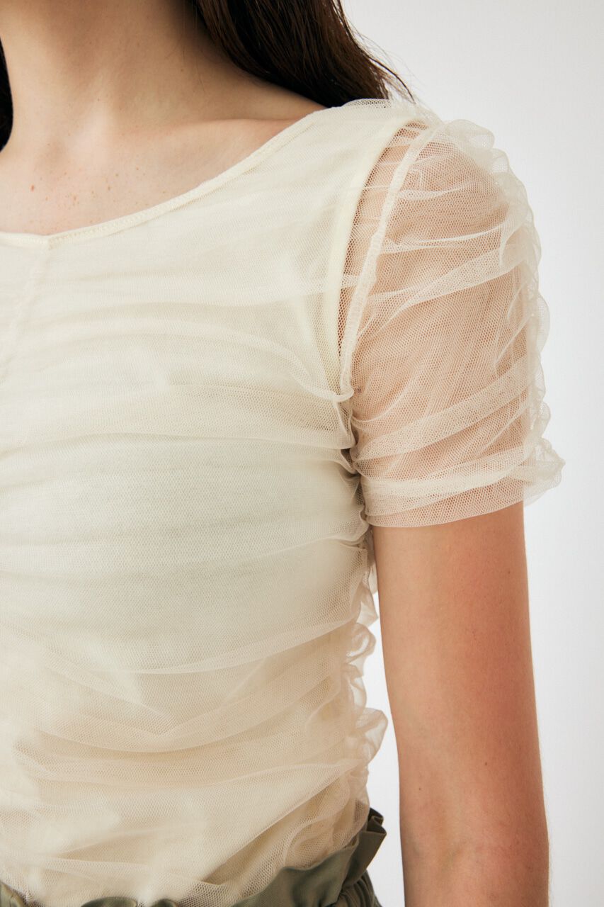 MOUSSY「CUT TULLE トップス」|Tシャツ・カットソー|