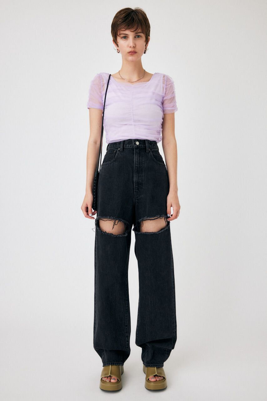 MOUSSY「CUT TULLE トップス」|Tシャツ・カットソー|