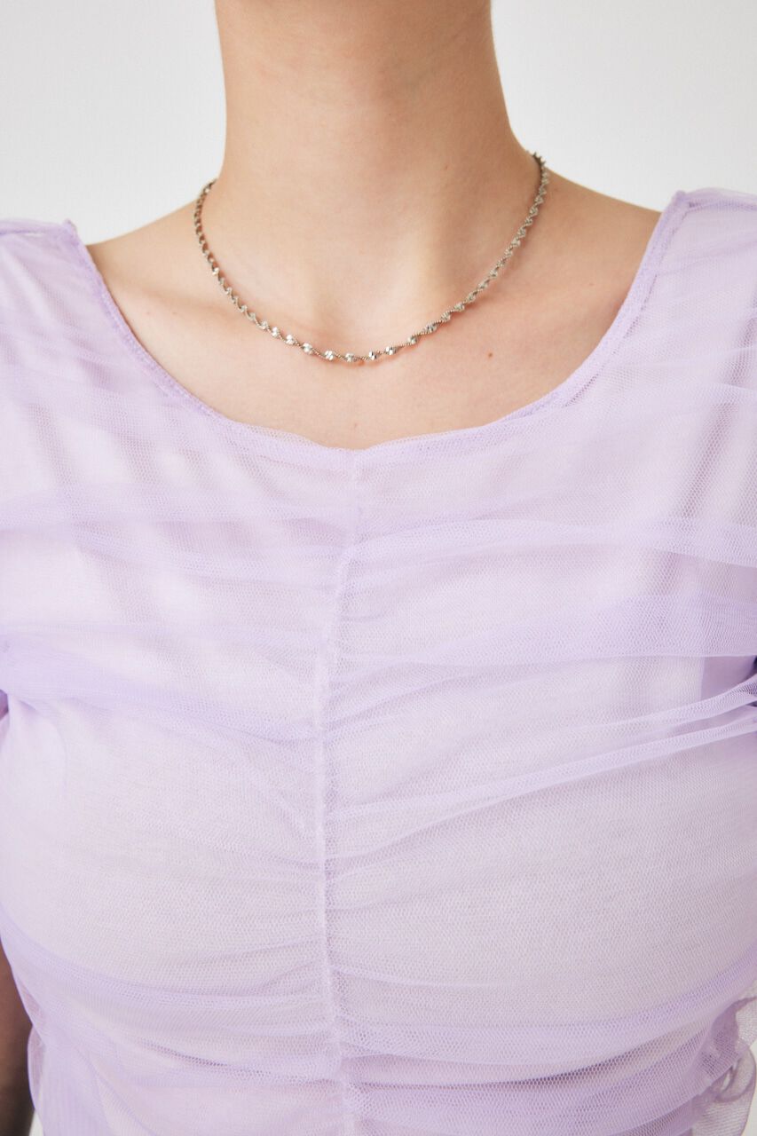 MOUSSY「CUT TULLE トップス」|Tシャツ・カットソー|