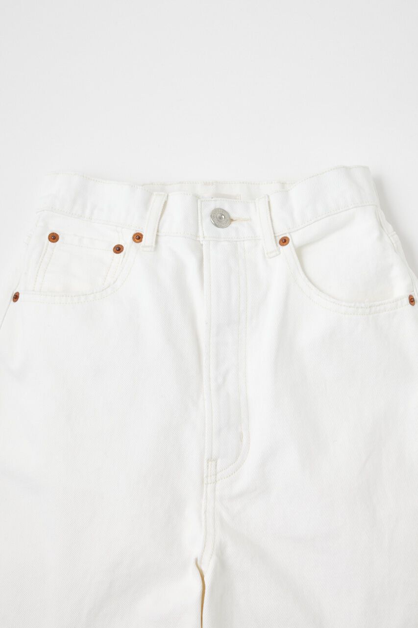 MOUSSY「THIGH SLIT WHT LOOSE STRAIGHT」|デニム|