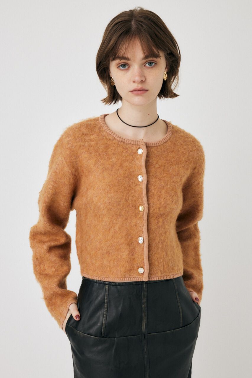 MOUSSY「ARGYLE SHAGGY カーディガン」|カーディガン|