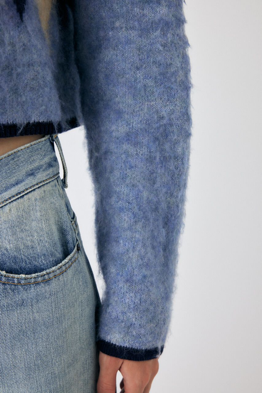 MOUSSY「ARGYLE SHAGGY カーディガン」|カーディガン|