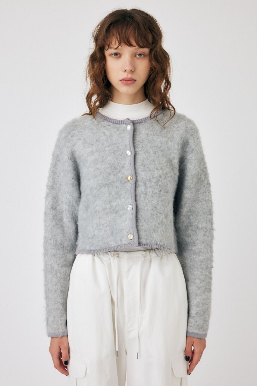 MOUSSY「ARGYLE SHAGGY カーディガン」|カーディガン|