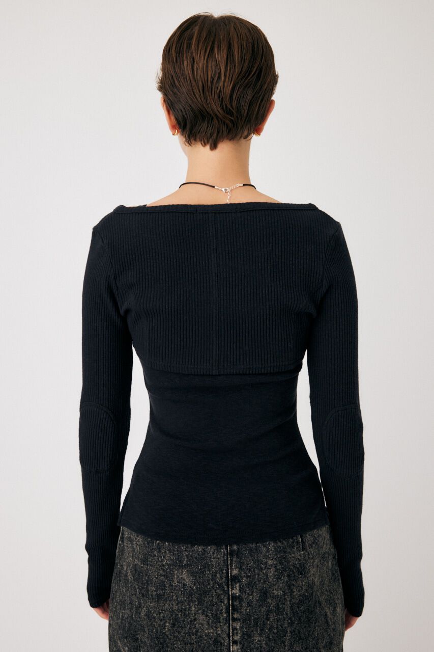 MOUSSY「HOOK & EYE BOLERO トップス」|Tシャツ・カットソー|