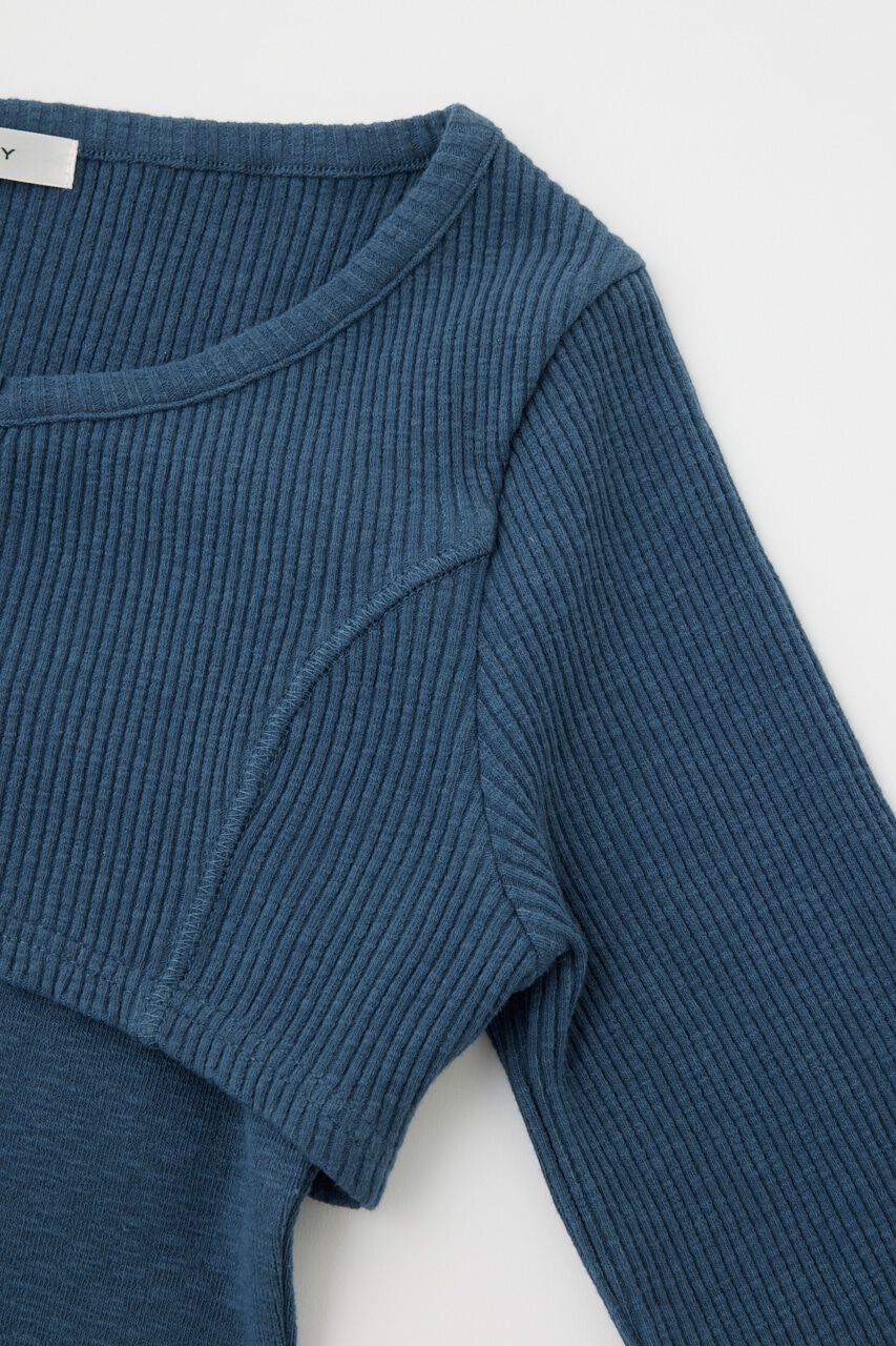 MOUSSY「HOOK & EYE BOLERO トップス」|Tシャツ・カットソー|