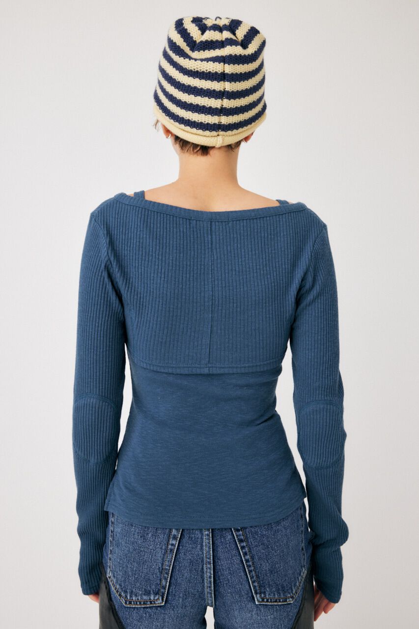 MOUSSY「HOOK & EYE BOLERO トップス」|Tシャツ・カットソー|