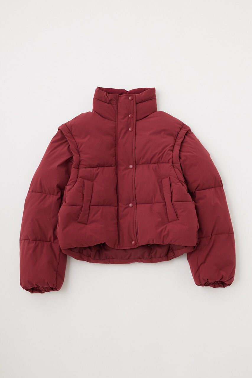 MOUSSY「CROPPED PUFFER DETACHABLE ジャケット」|その他|