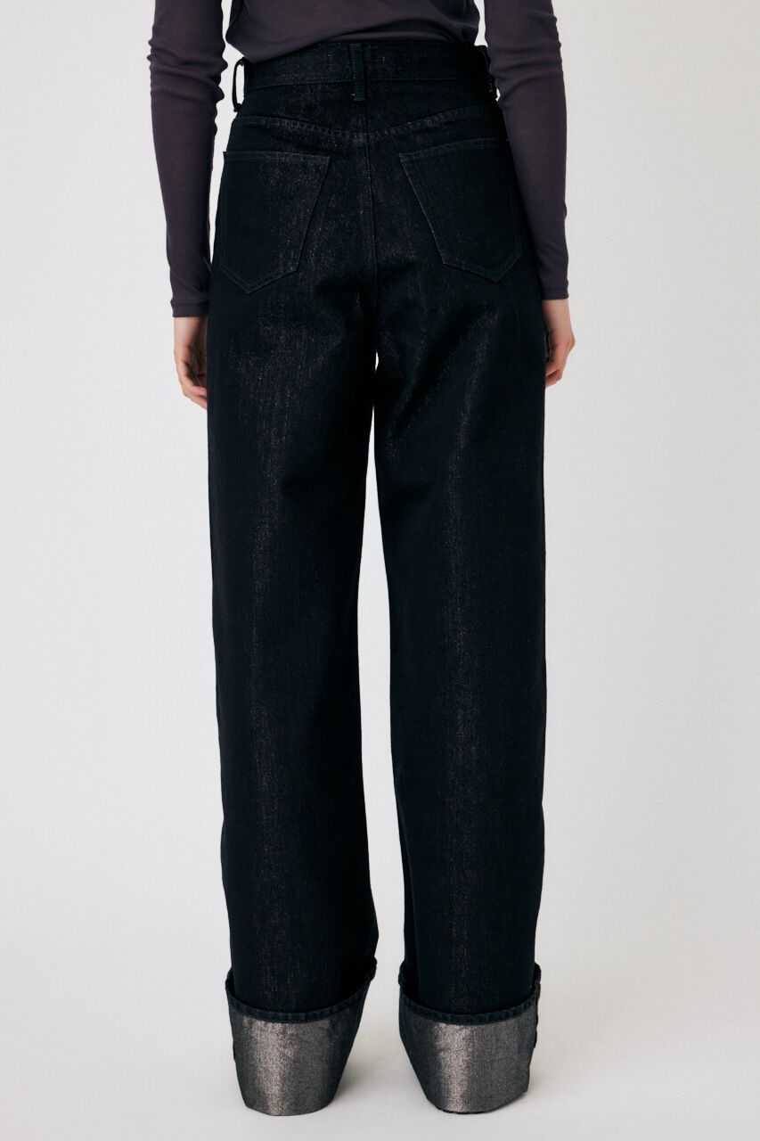 MOUSSY「GLITTER DENIM WIDE STRAIGHT」|デニム|