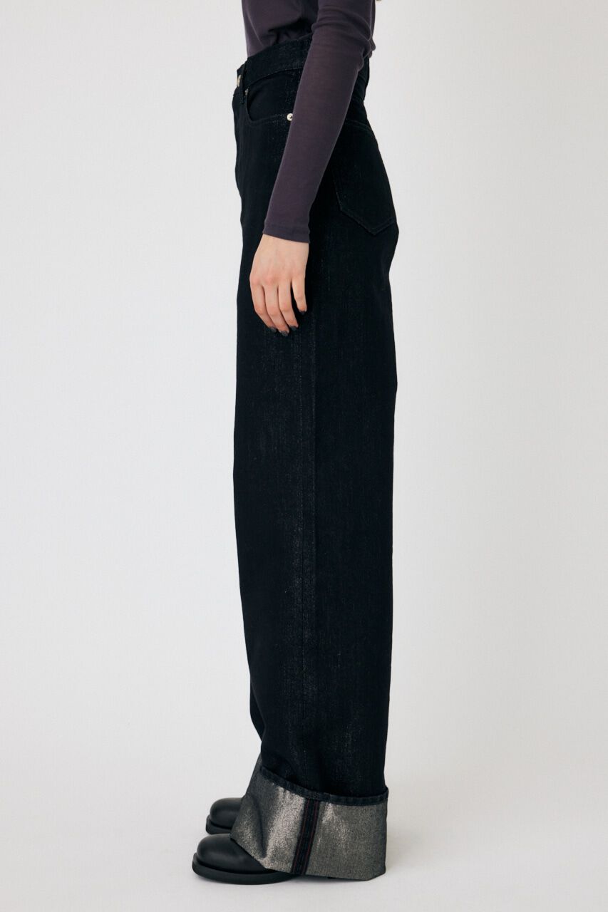 MOUSSY「GLITTER DENIM WIDE STRAIGHT」|デニム|
