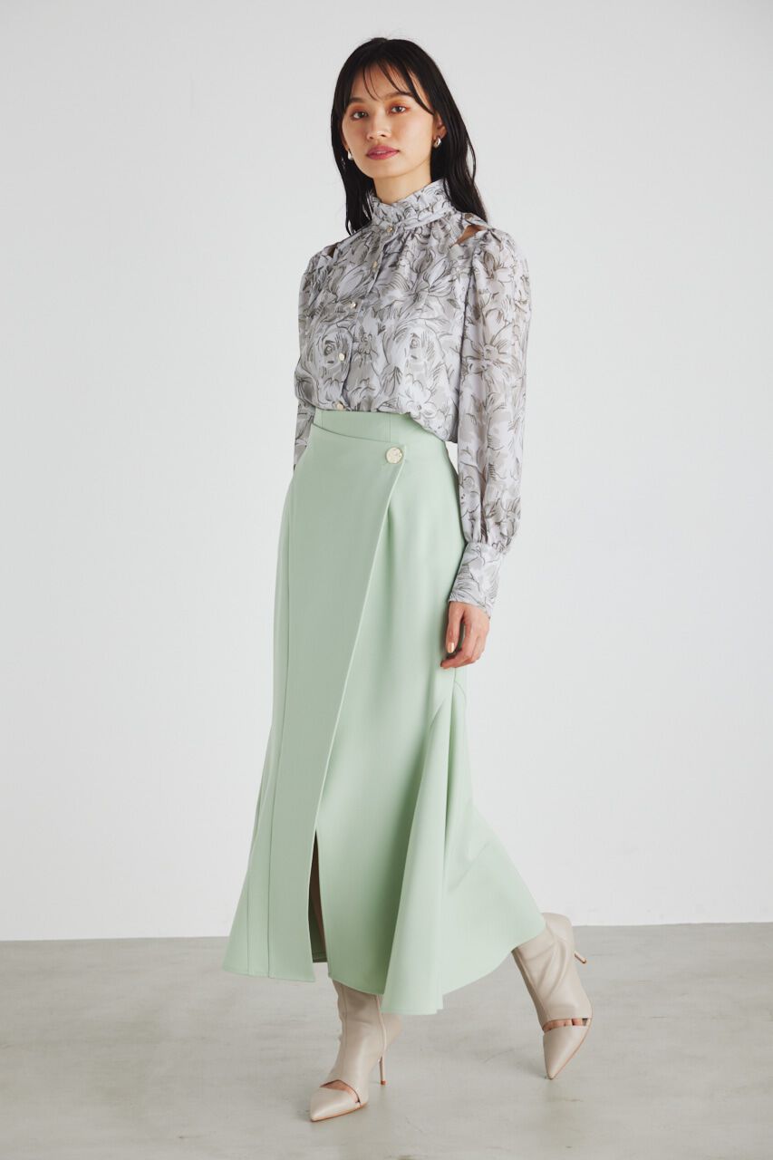 rienda「ラップデザインハイウエストマーメイドSK」|スカート|