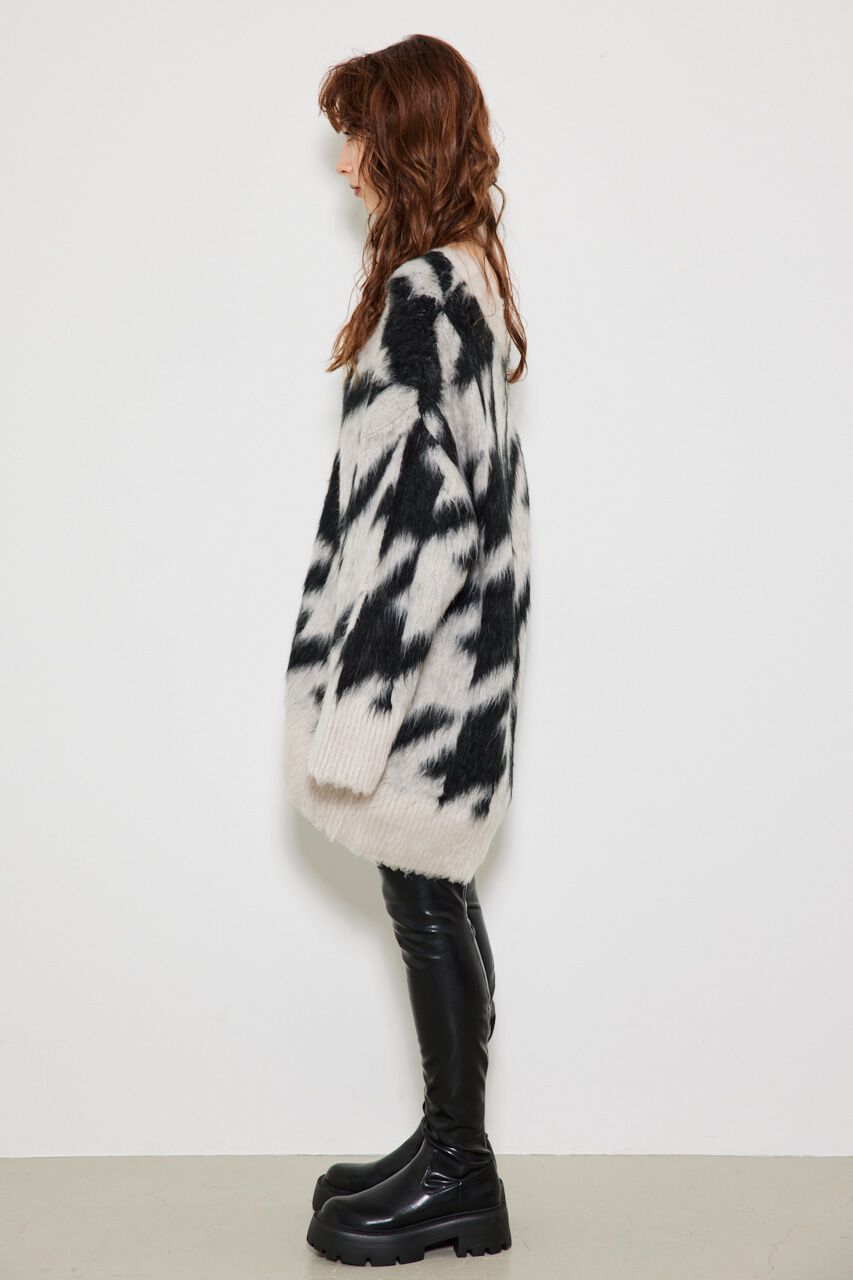 rienda「2WAYロングシャギーKnit CD」|カーディガン|