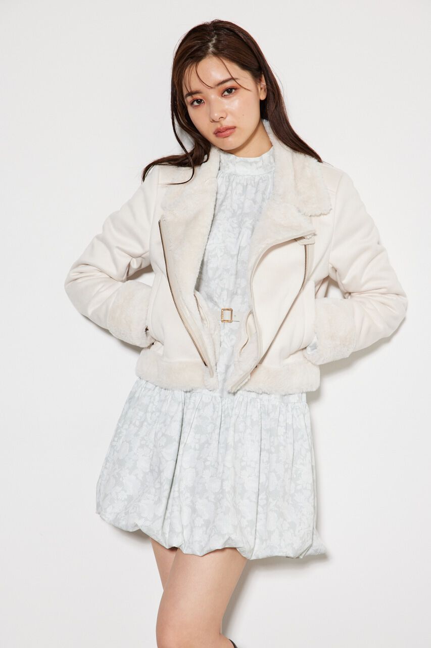 rienda「フェイクファーライダースムートンJK」|その他|