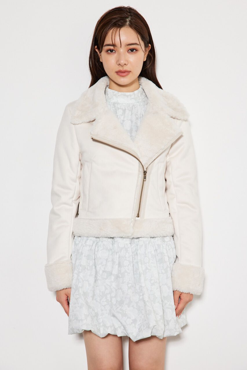 rienda「フェイクファーライダースムートンJK」|その他|