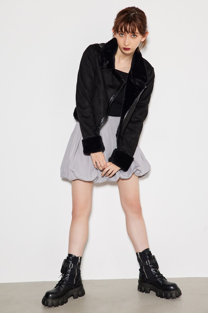 rienda「フェイクファーライダースムートンJK」|その他|