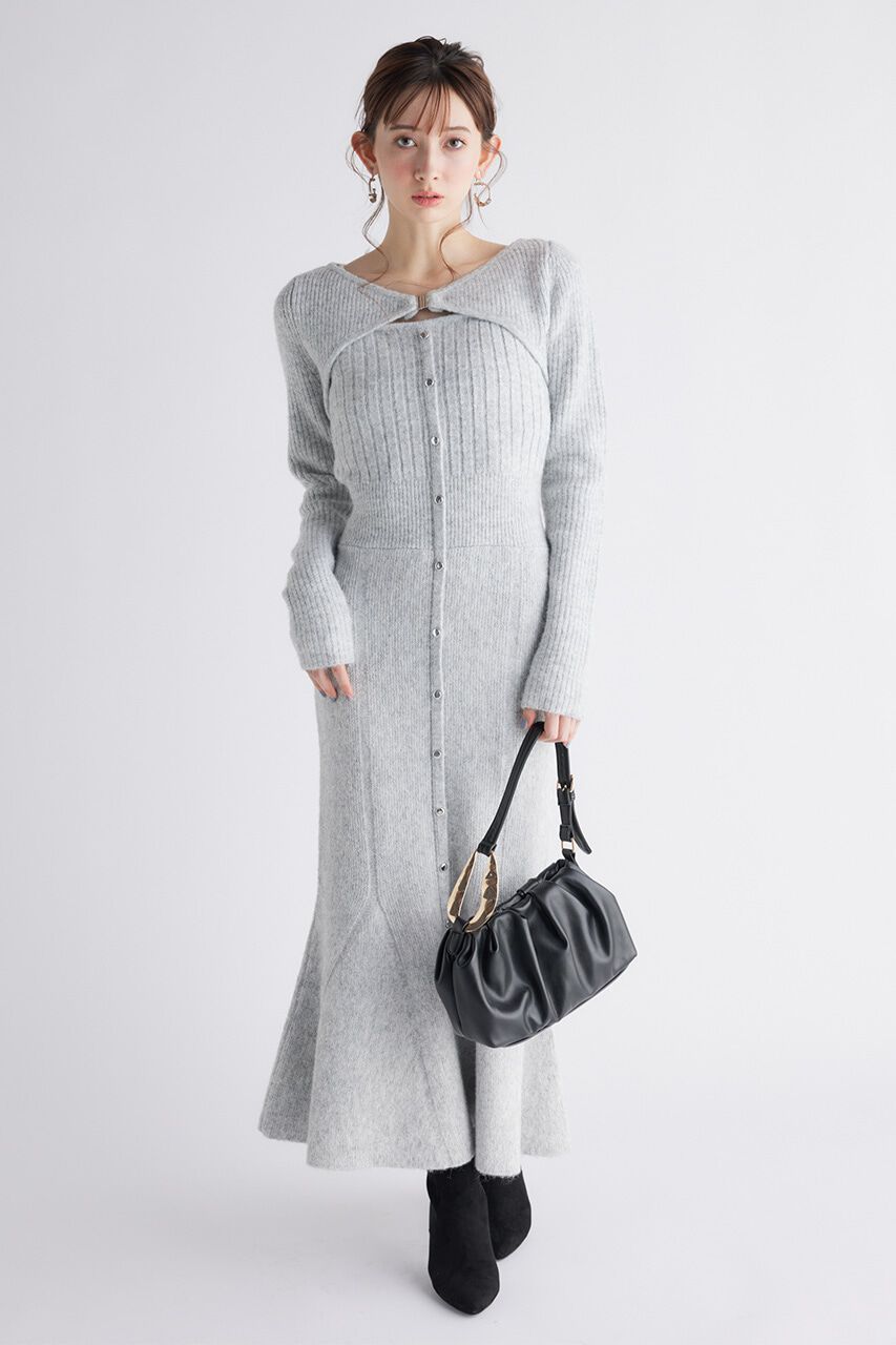 rienda「many way カーデSET Knit OP」|ワンピース|T.GRY