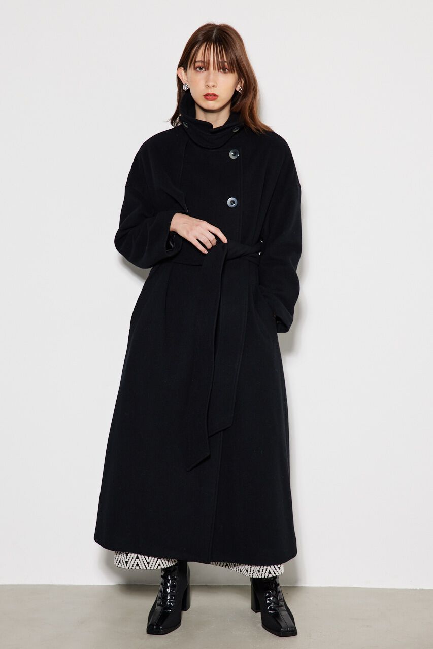 rienda「スタンドカラーウールCT」|その他|BLK