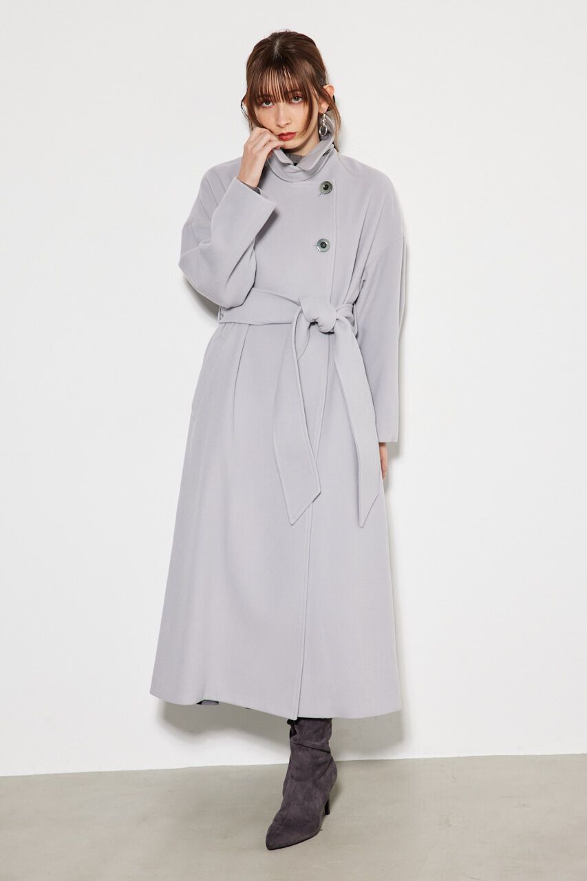 rienda「スタンドカラーウールCT」|その他|L/GRY1