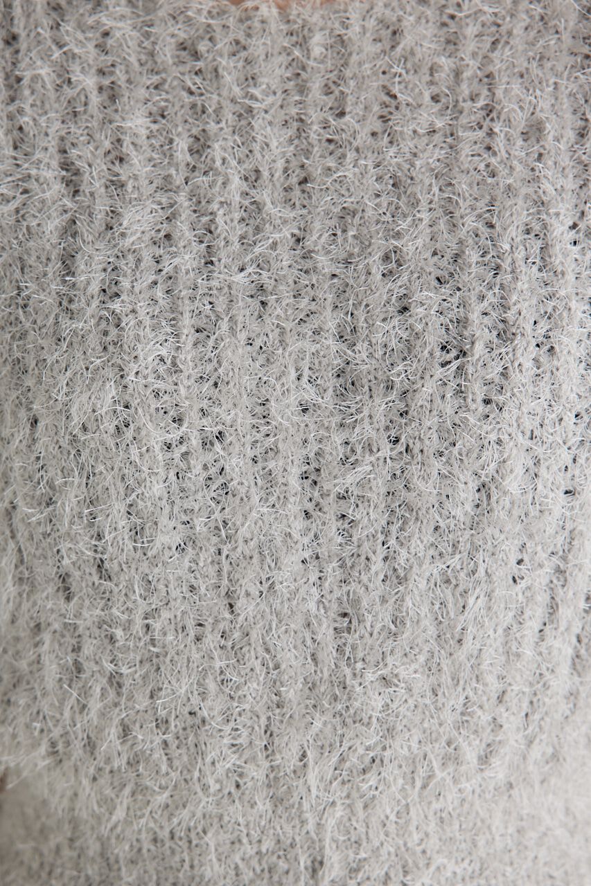 rienda「コンパクトシアーシャギーknitTOP」|ニット・セーター|