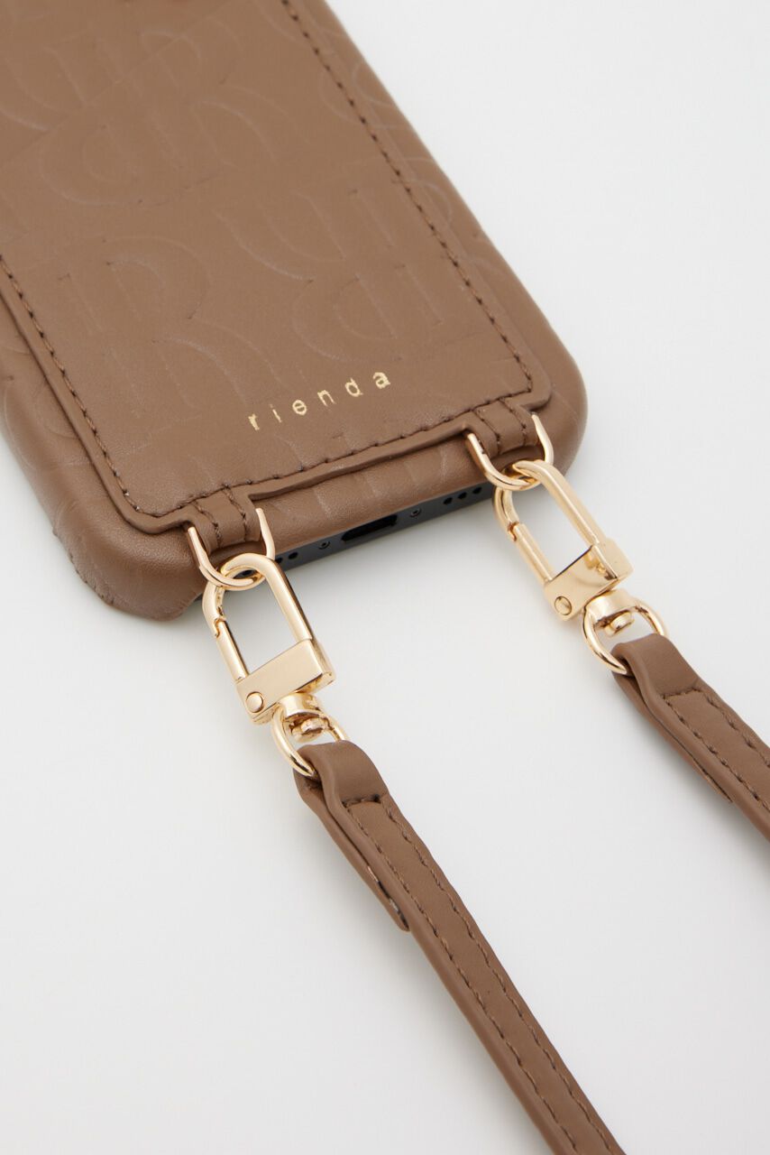 rienda「クロスアールエンボススマホケース」|その他|