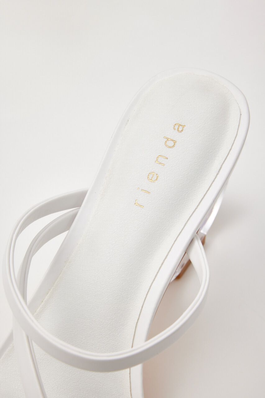 rienda「ハートデザインクリアヒールSDL」|サンダル|