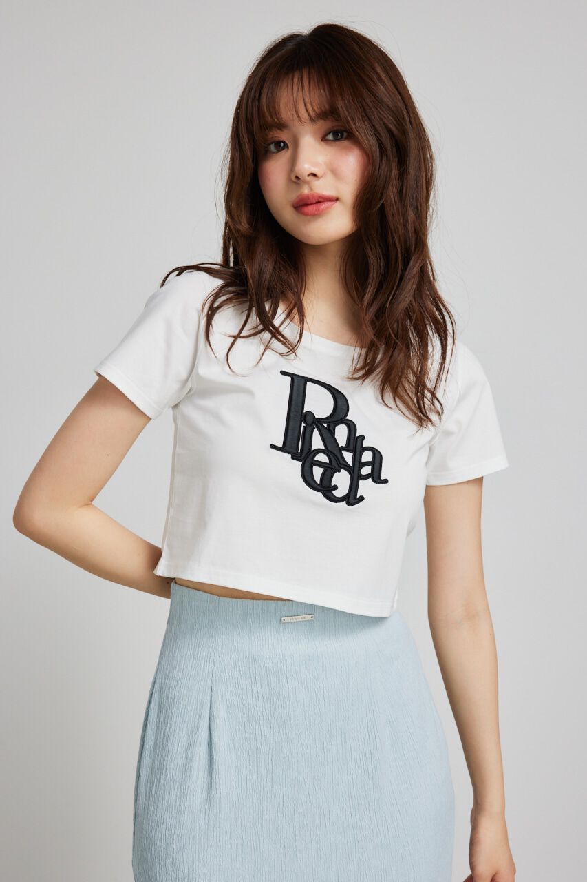 rienda「R-ポイントT-SH」|Tシャツ・カットソー|WHT